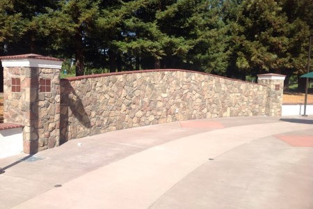 Hardscaping at central park in san ramon ca